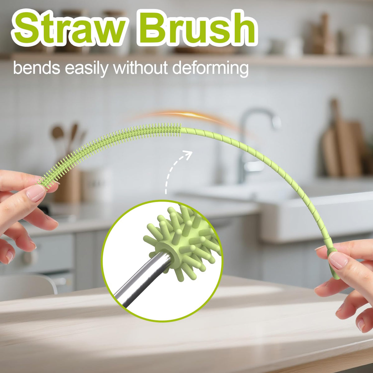 Silicone Straw Cleaner Brush