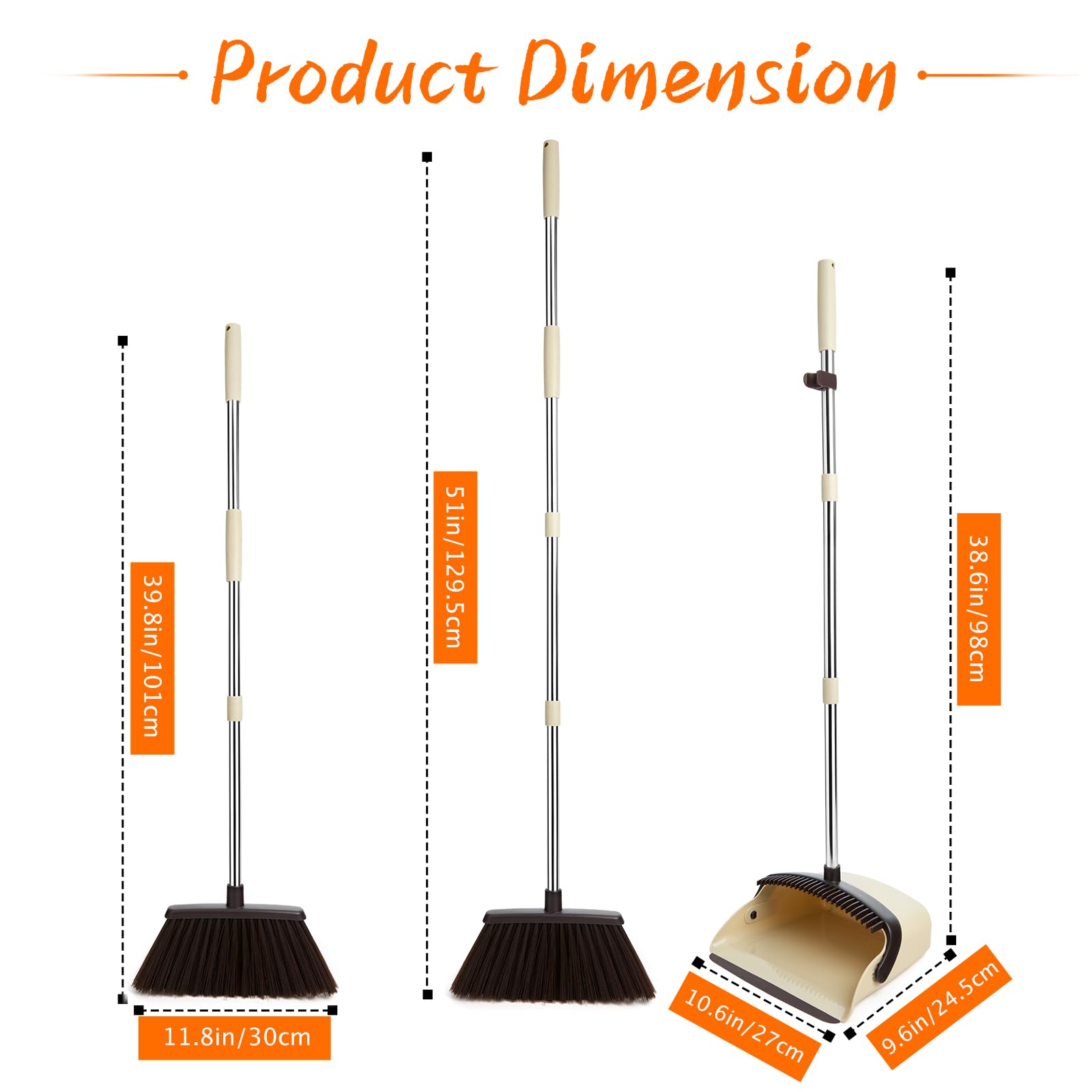 Broom and Dustpan Set
