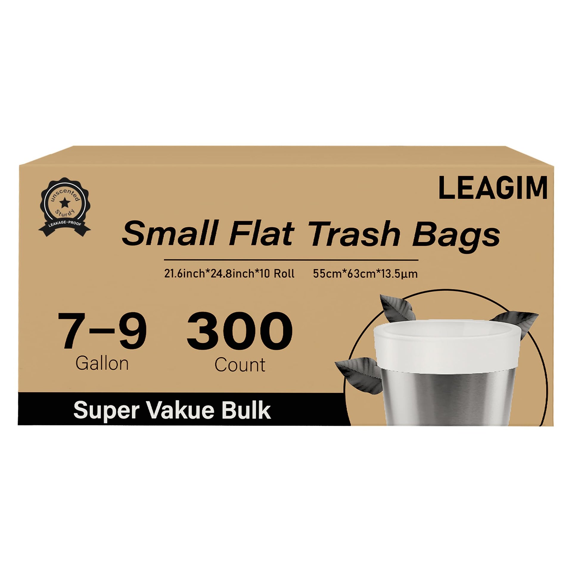 300 Count 7 9 Gallon Trash Bags