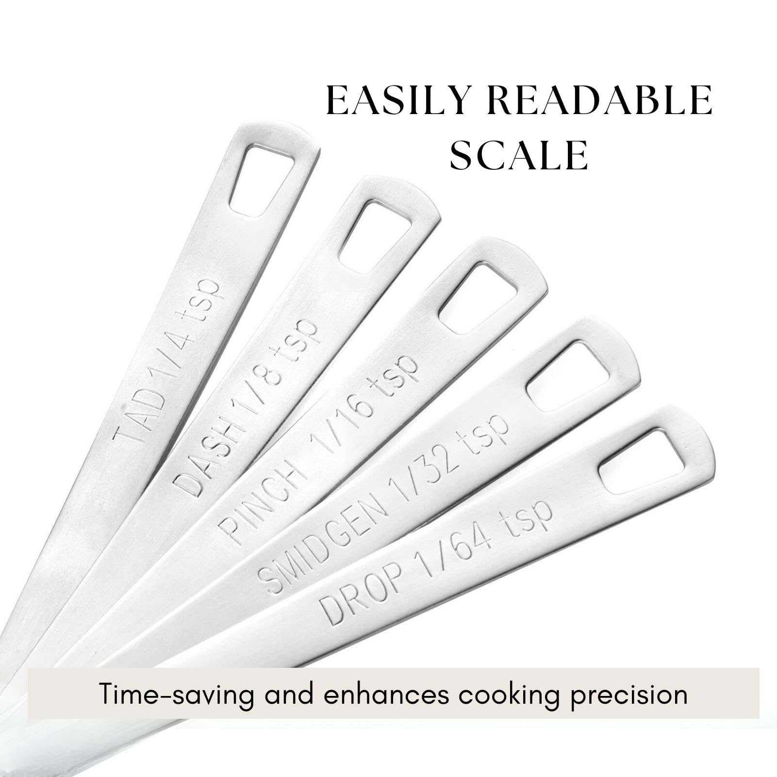 5Pcs Teaspoon Measuring Spoons (5 Count)