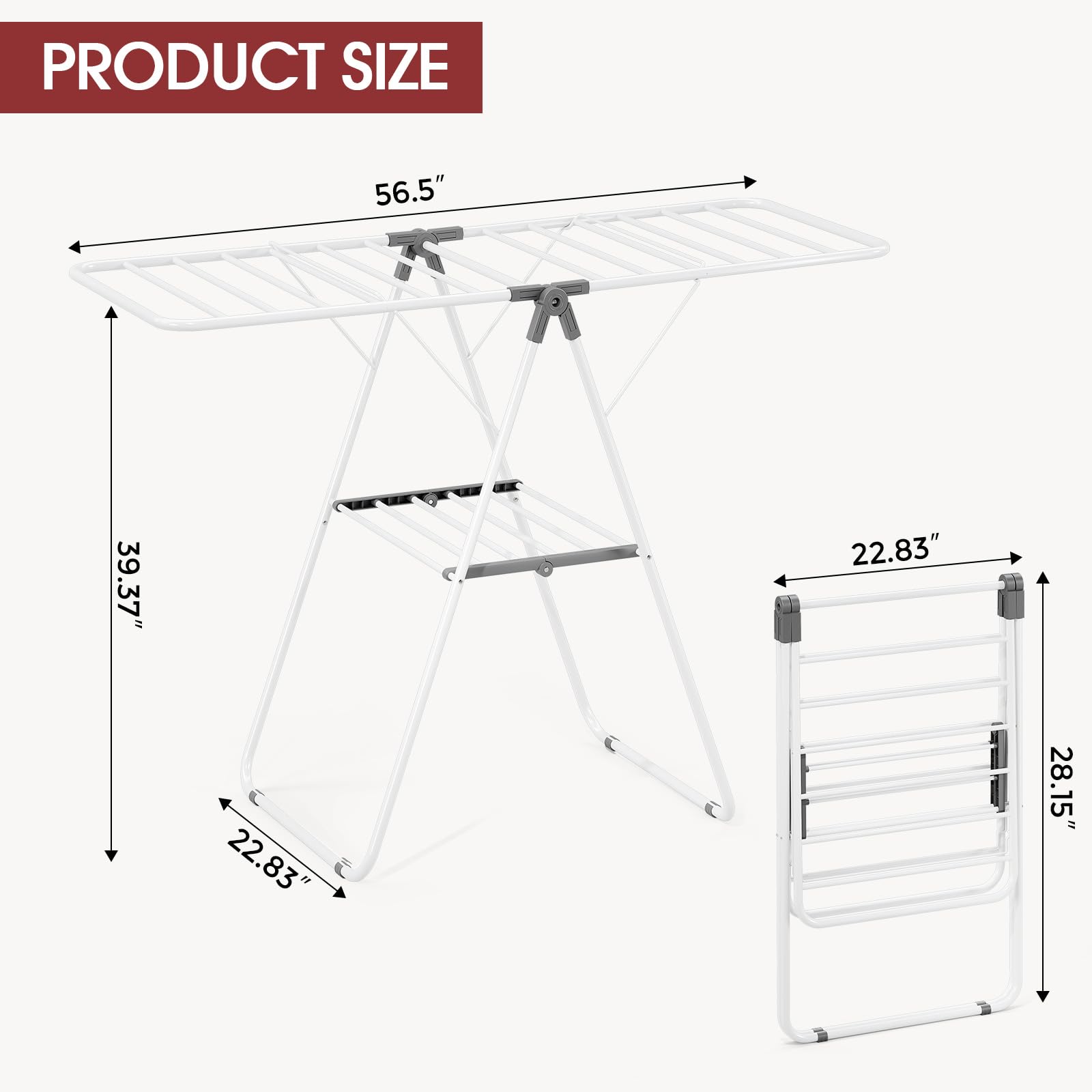 PEXCHASER Foldable Clothes Drying Rack