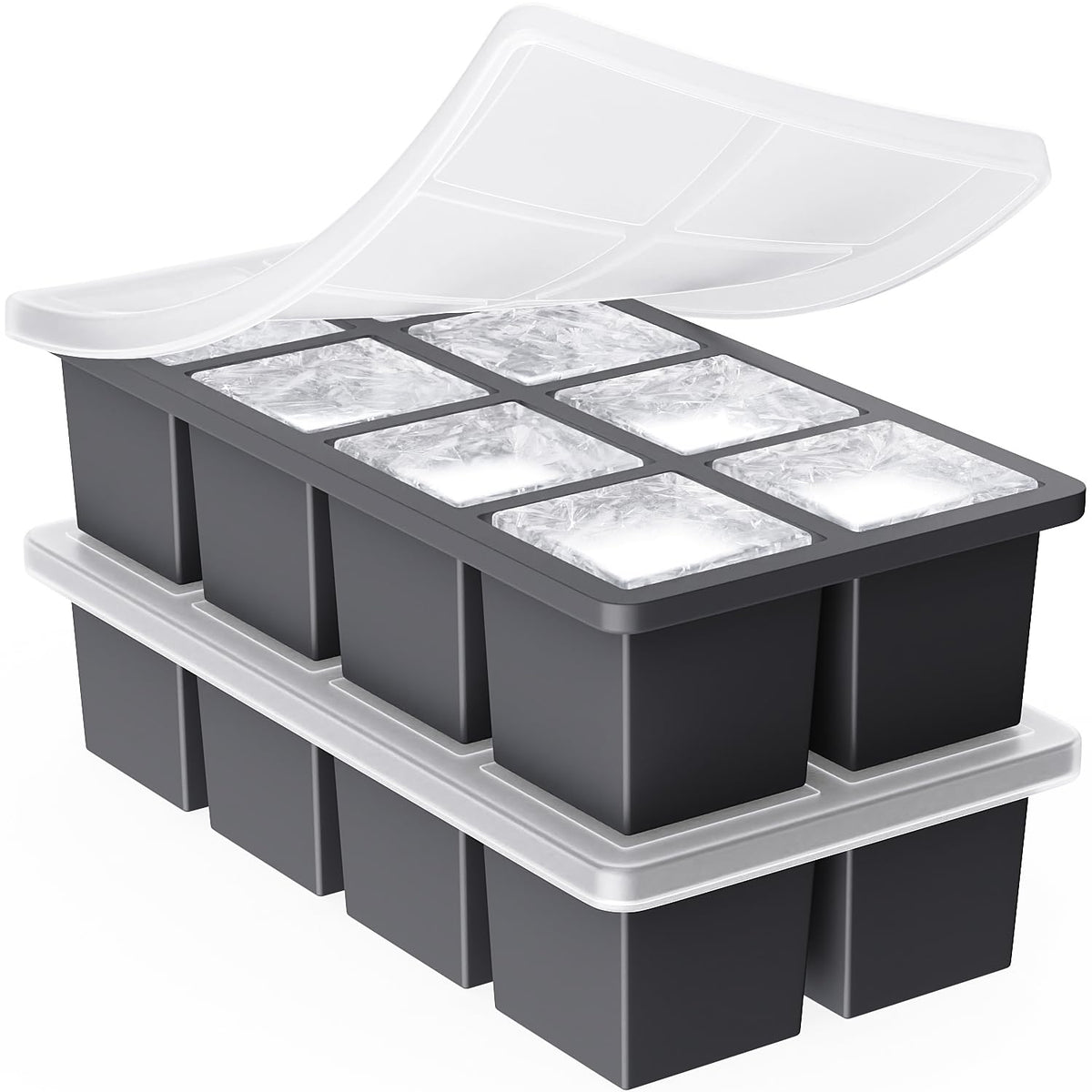 Large Ice Cube Trays for Whiskey