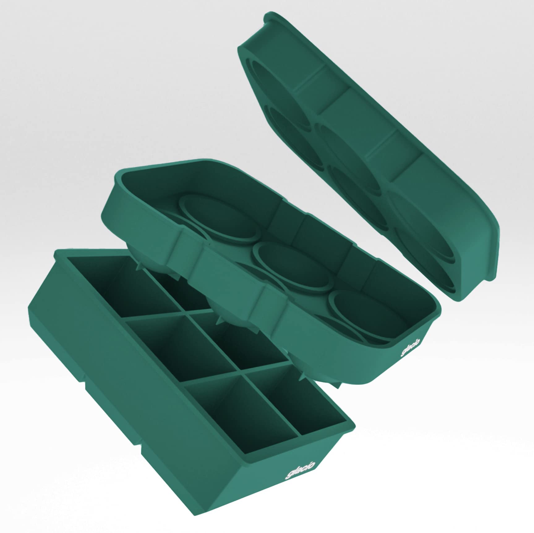 Silicone Ice Cube Trays with Lids (2 Count)