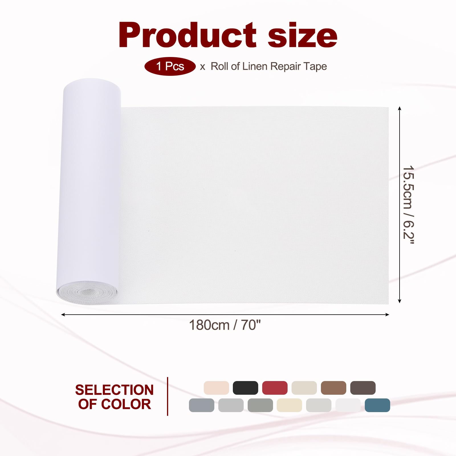 70x6.2 Inch Linen Repair Tape