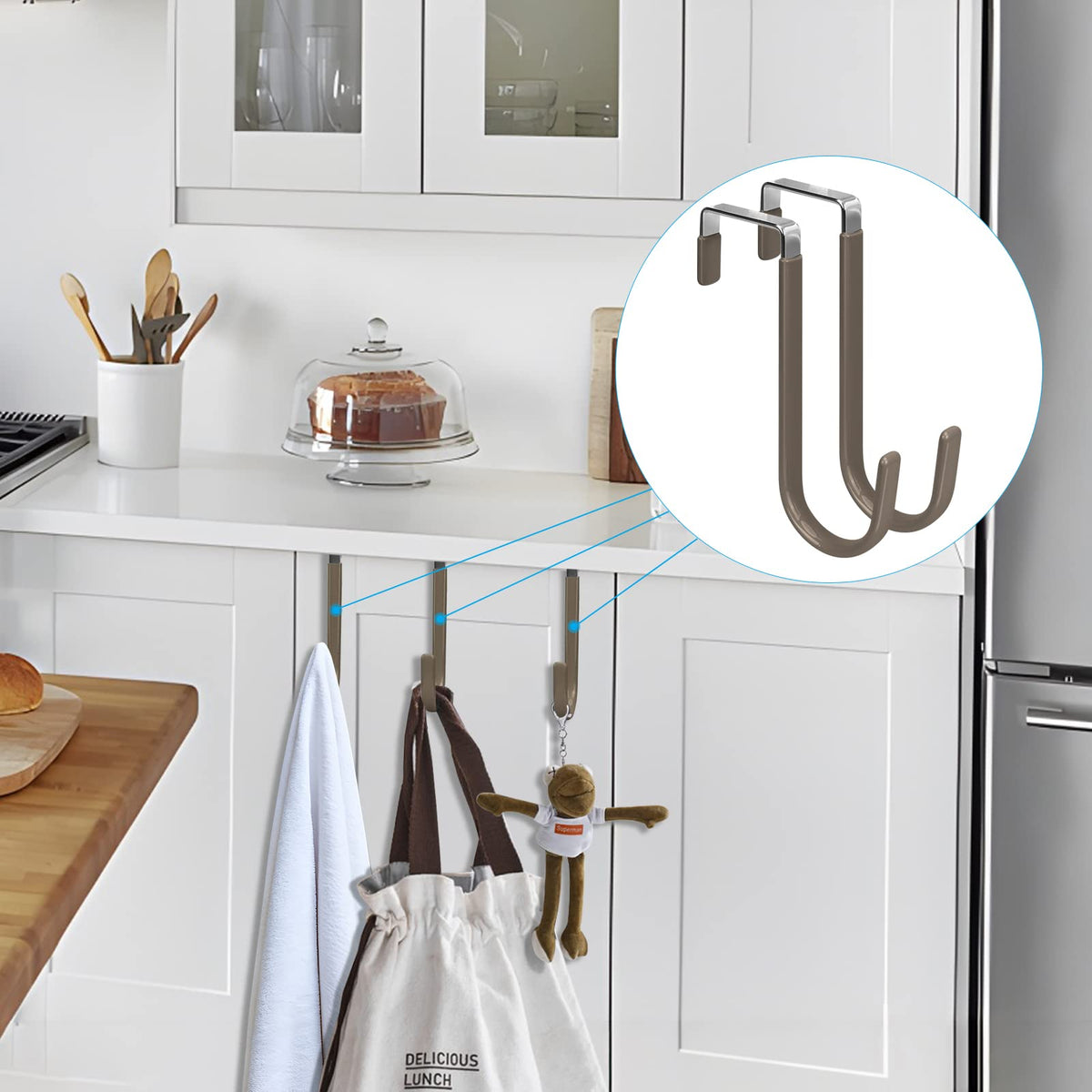 Over the Door Hooks (4 Count)