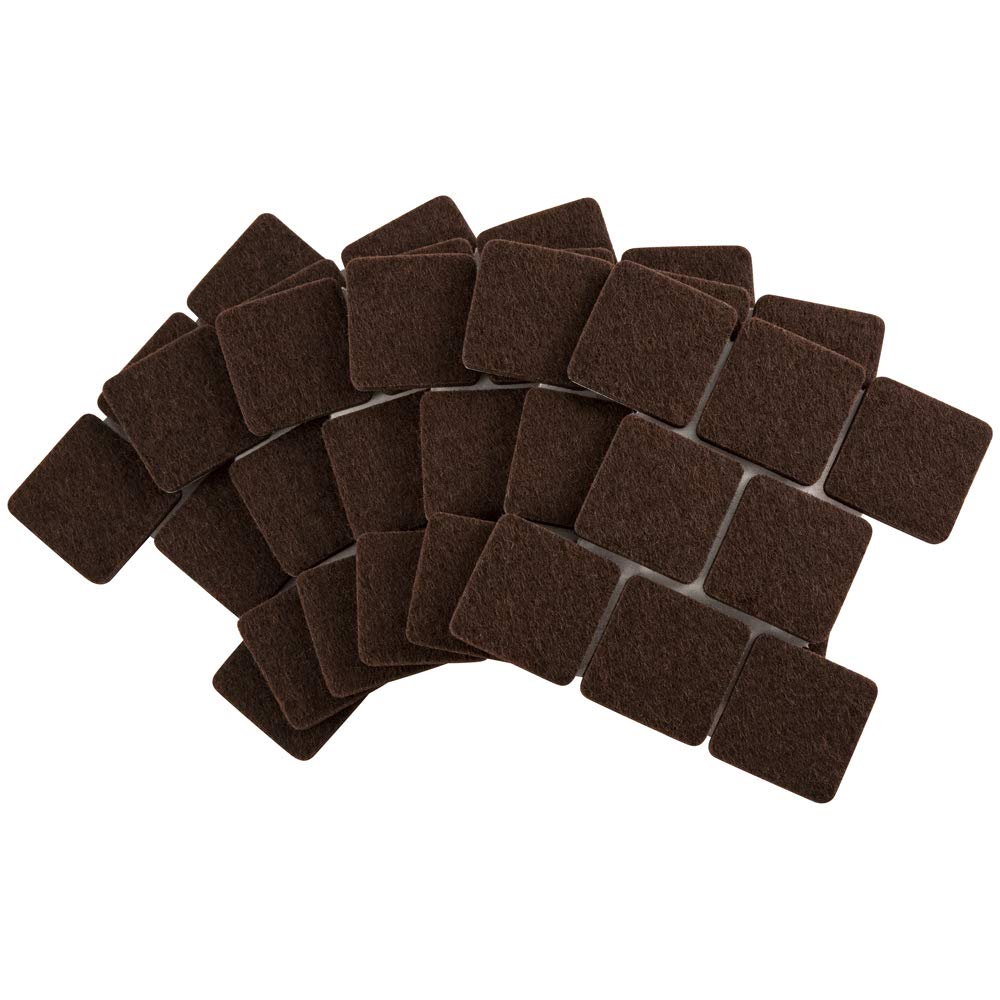 4717695N Heavy Duty Square Felt Furniture Pads to Protect Hardwood Floors from Scratches (48 Count)