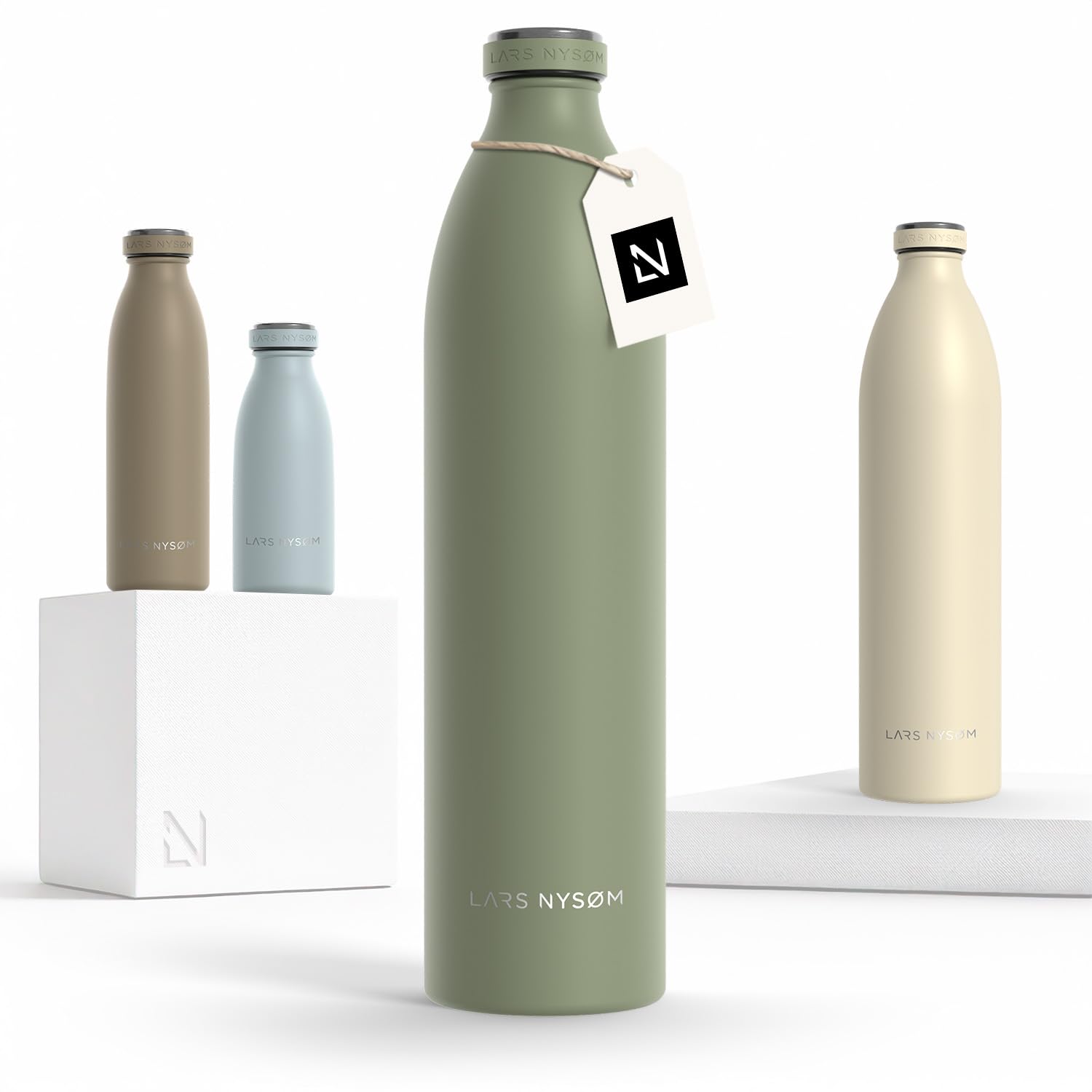 Stainless Steel Insulated XL Water Bottle 12oz 17oz 25oz 34oz 51oz