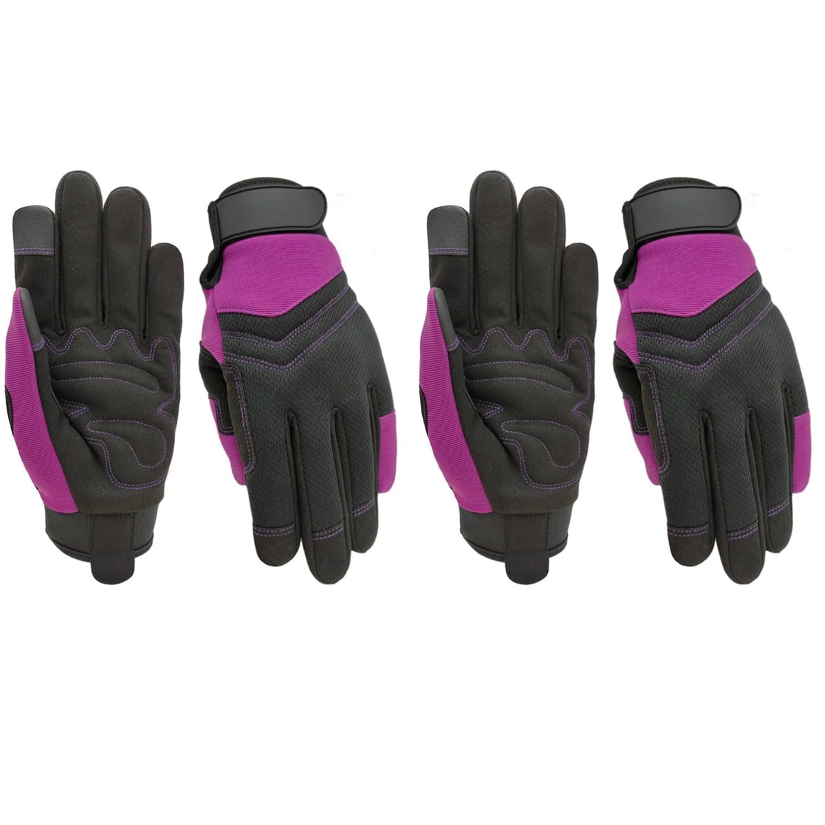 2 Pairs Spandex Work Gloves