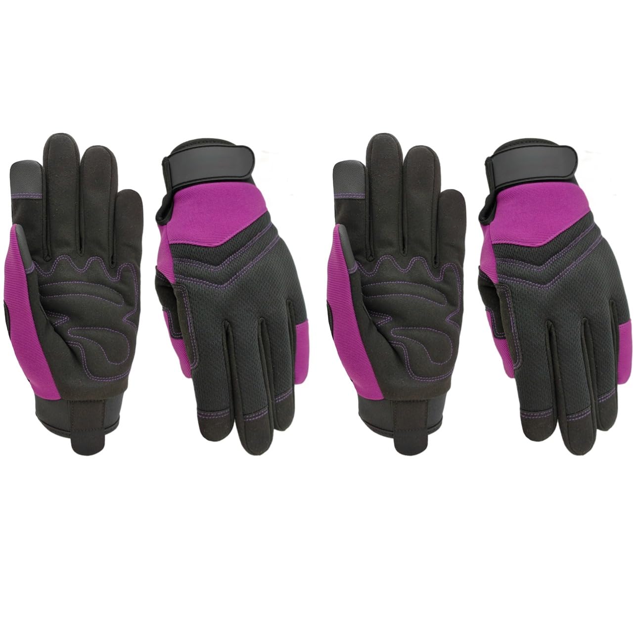 2 Pairs Spandex Work Gloves
