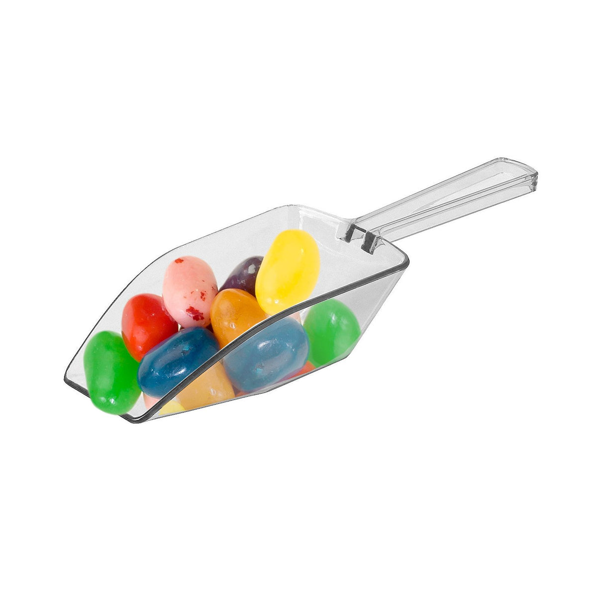 Clear Mini Plastic Acrylic Scoops 12 Pcs (12 Count)