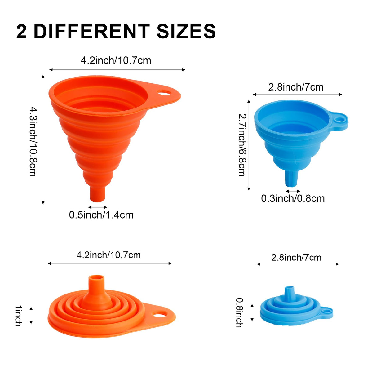 Kitchen Funnel Set of 6