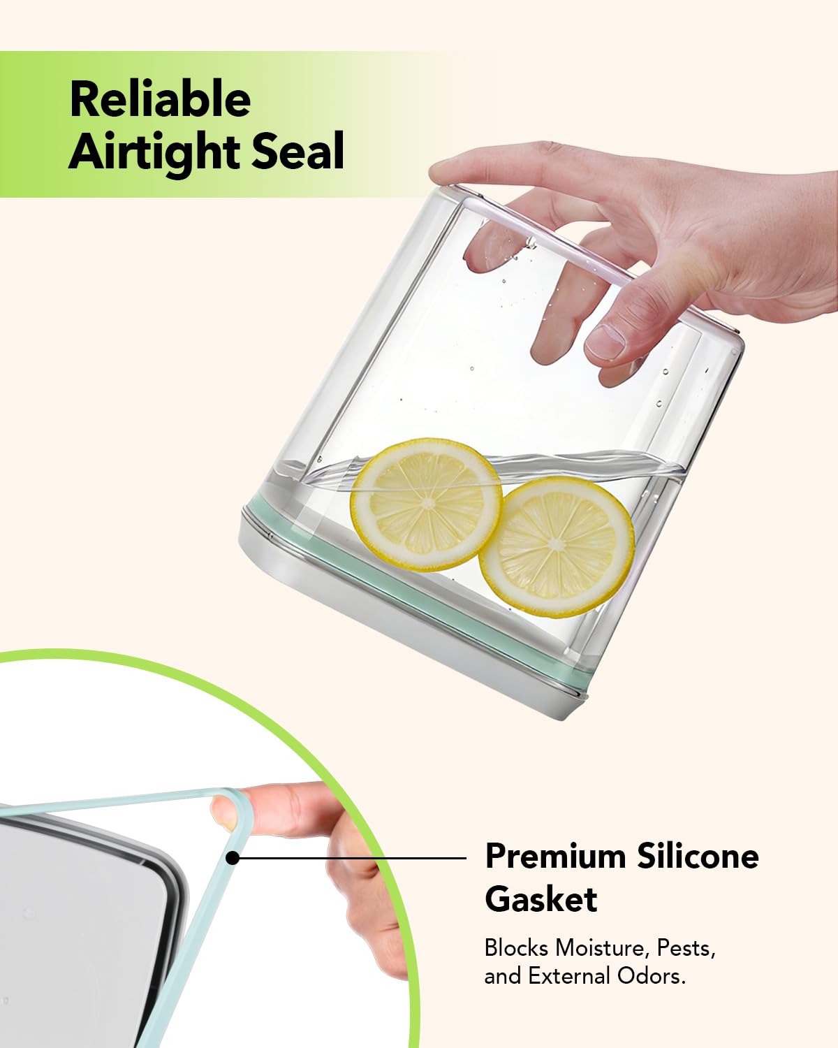 Airtight Food Storage Containers Set with One (2 Count)