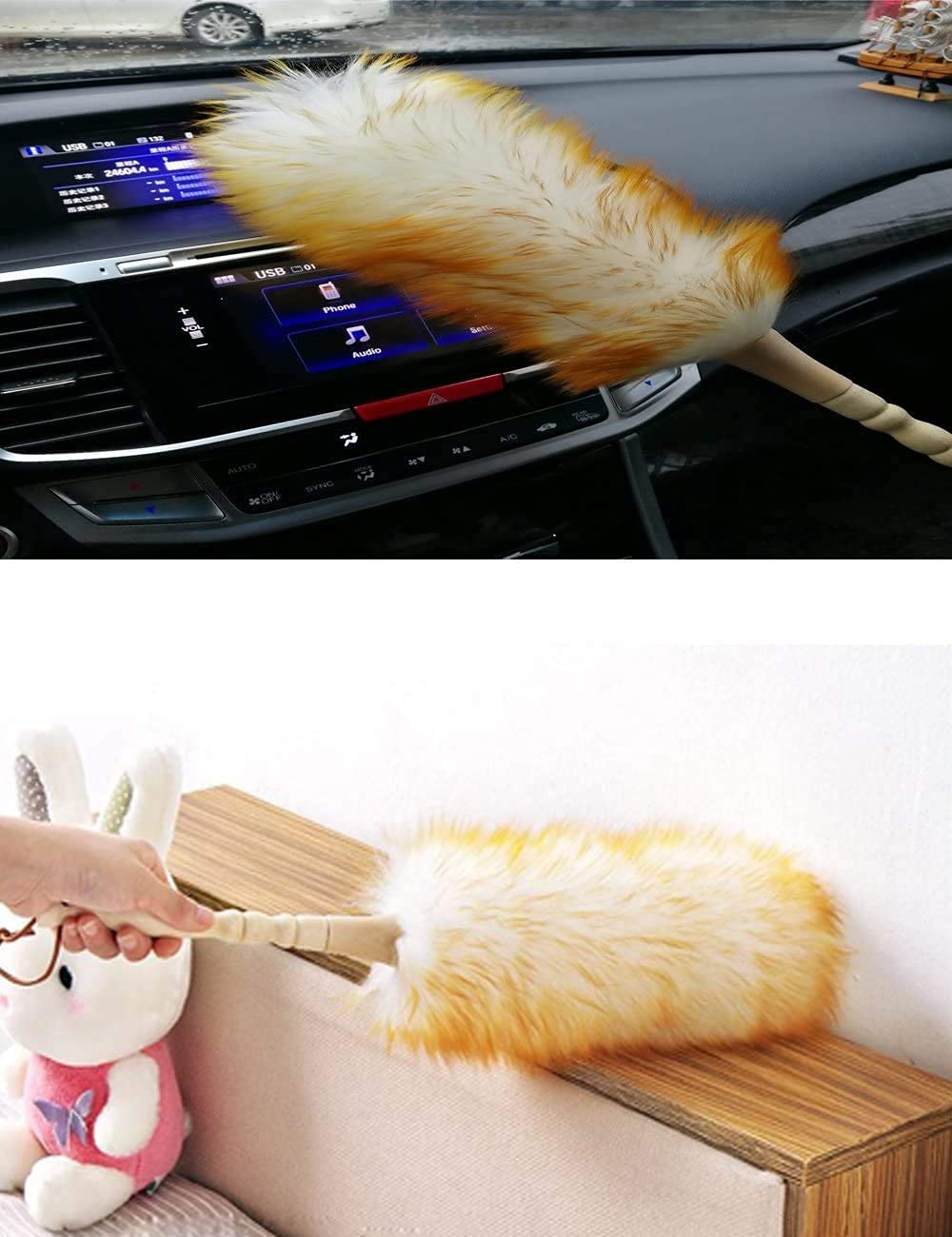 J&A Lambswool Dusters with Solid Wooden Handle