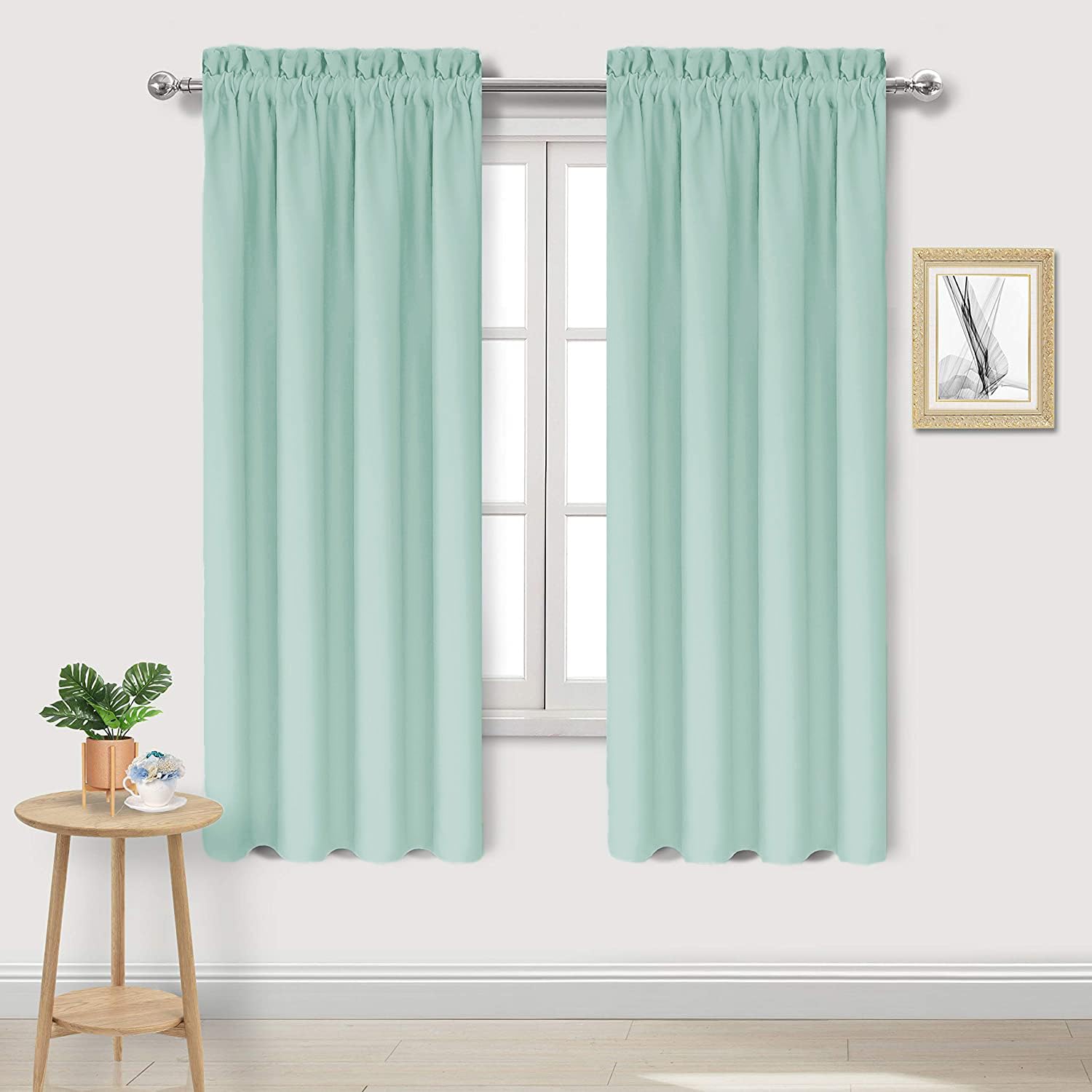 Blackout Curtains for Bedroom Living Room 42 x 72 Inch Long 2 Panels