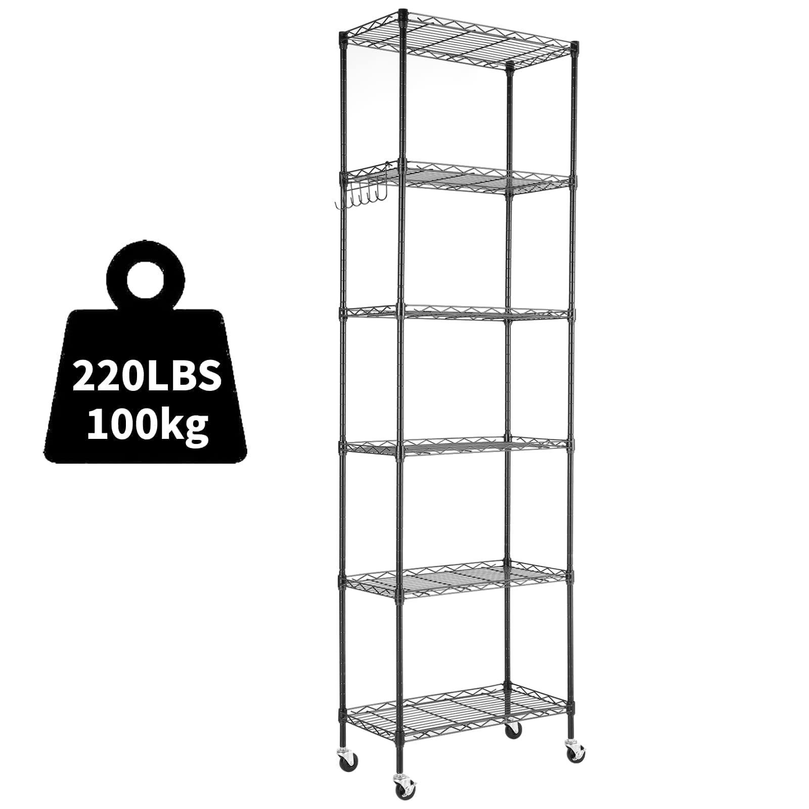 6 Tier Storage Shelf Units (6 Count)