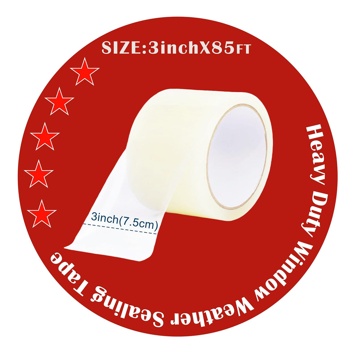 Transparent Window Weather Sealing Tape (180 Foot)