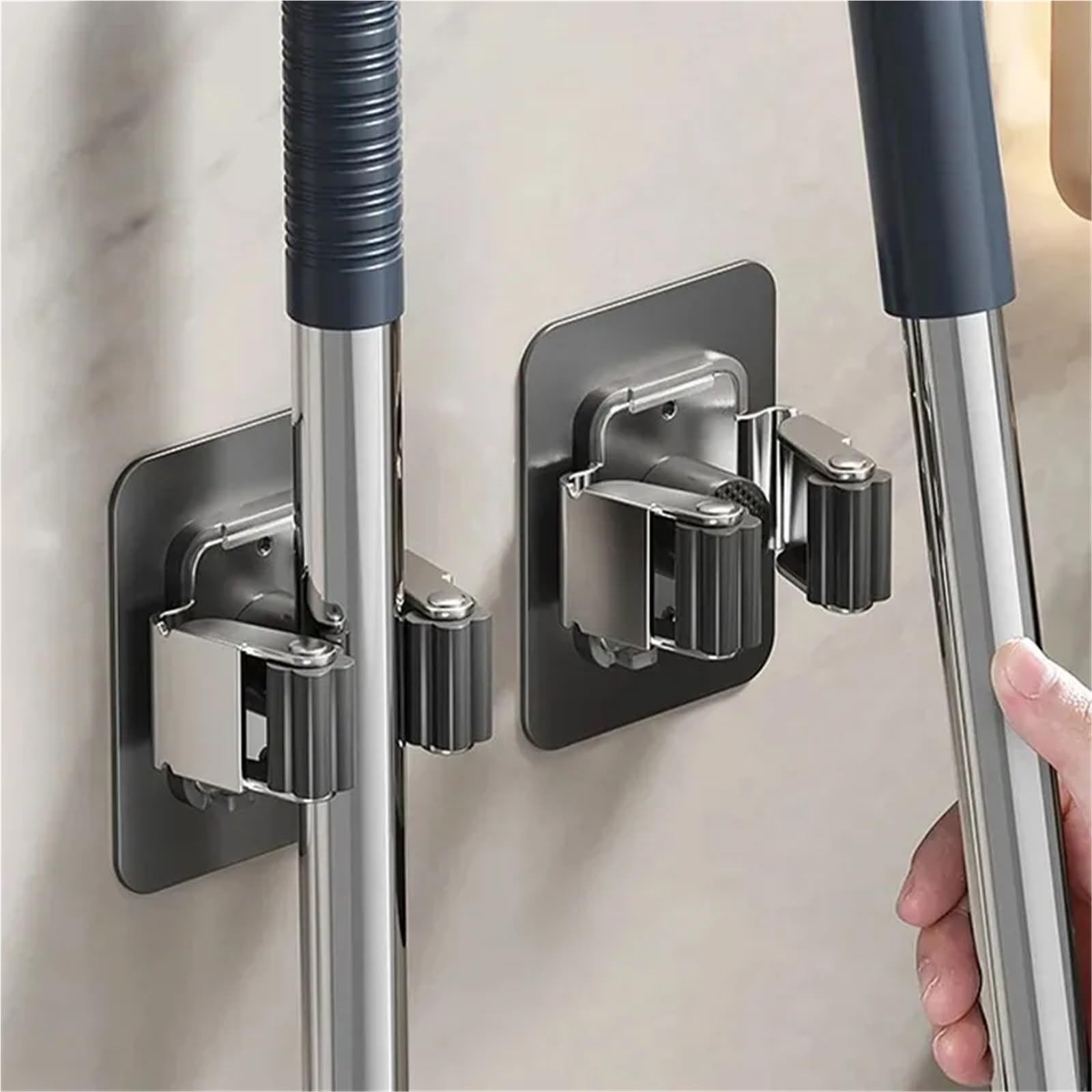 Mop Holder 10PCS Wall Mounted Mop Holder Multi