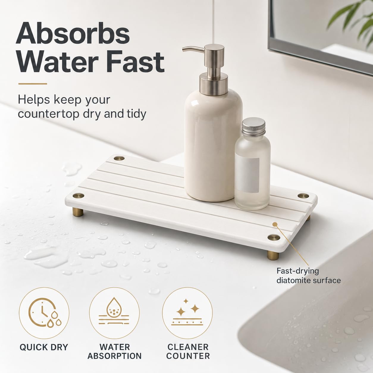 Instant Dry Sink Caddy Kitchen Sink Organizer