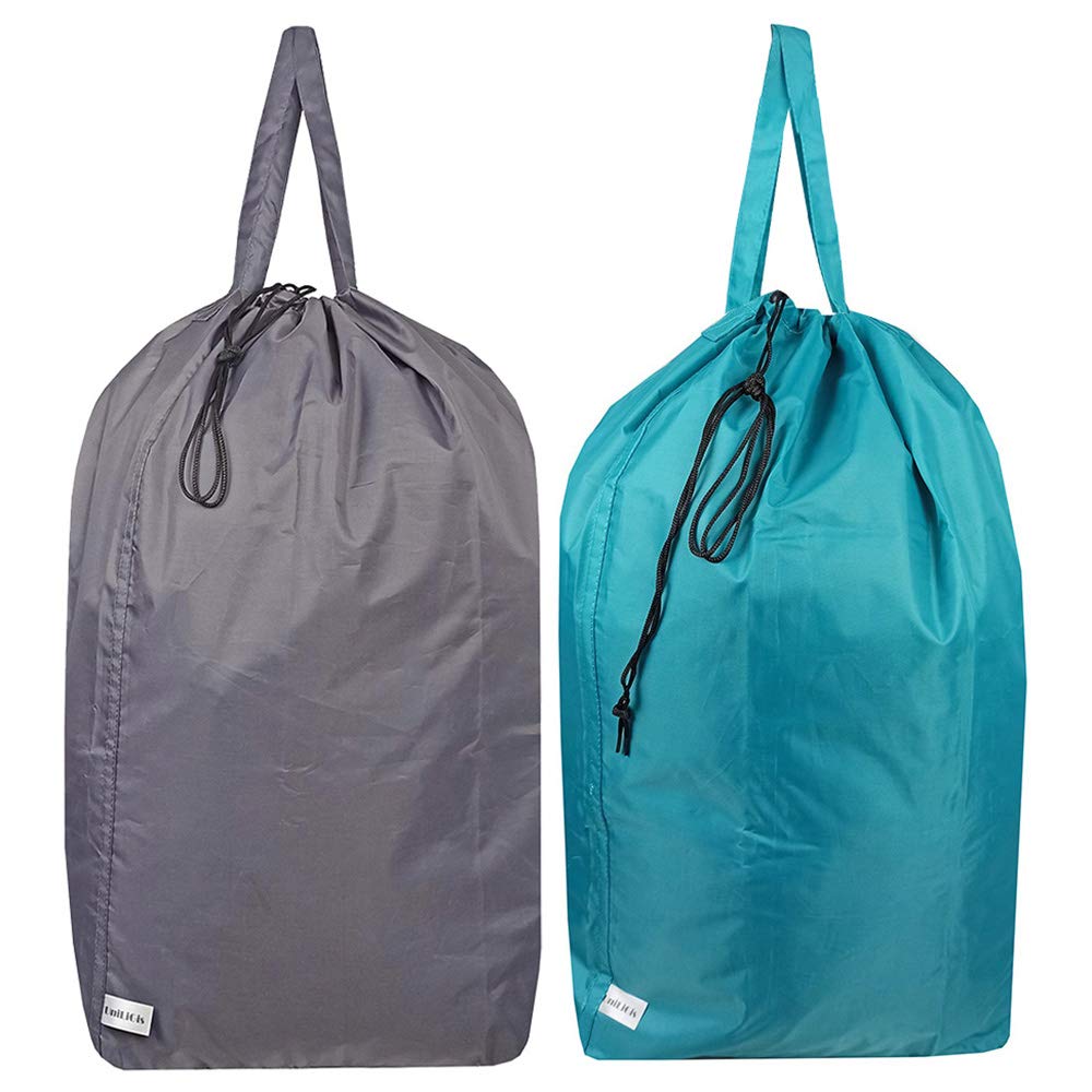 Tear Proof Nylon Laundry Bag with Handles (2 Count)