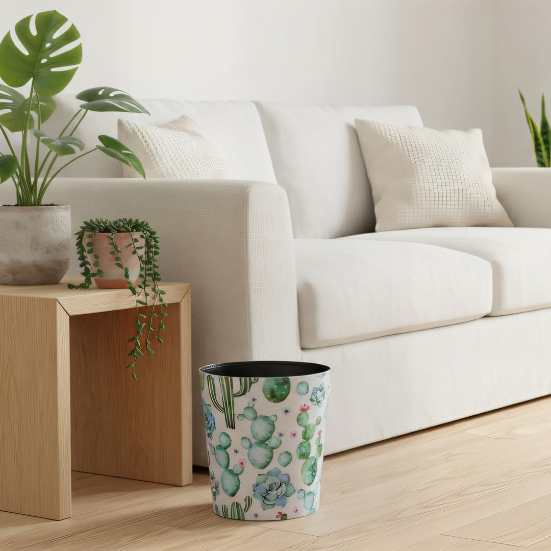 PU Leather Small Trash Can Wastebasket
