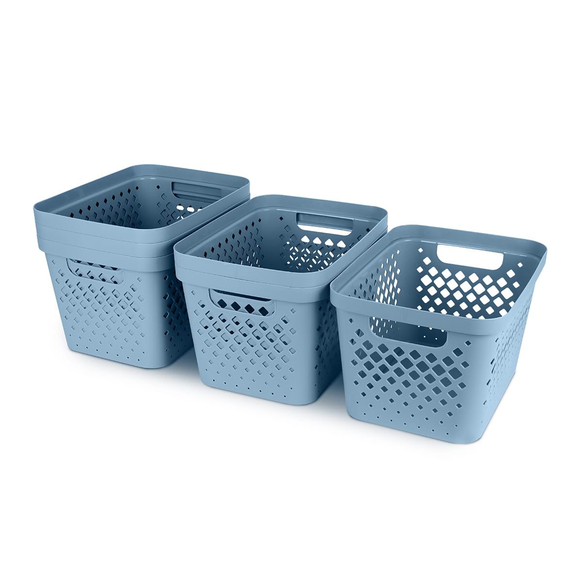 Plastic Storage Basket Set (6 Count)