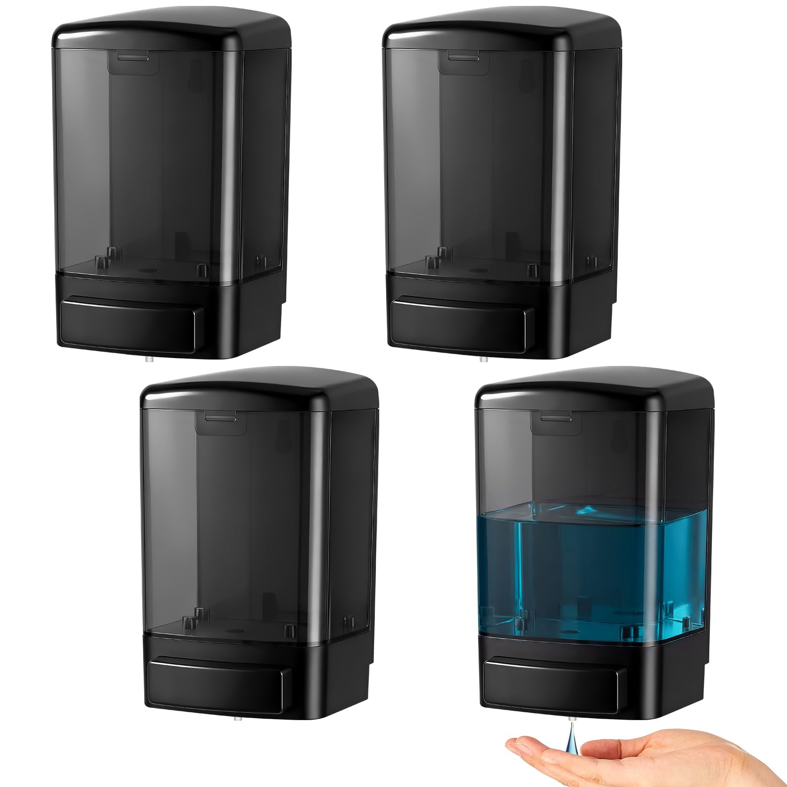 4 Pcs Wall Mounted Soap Dispenser (4 Count)