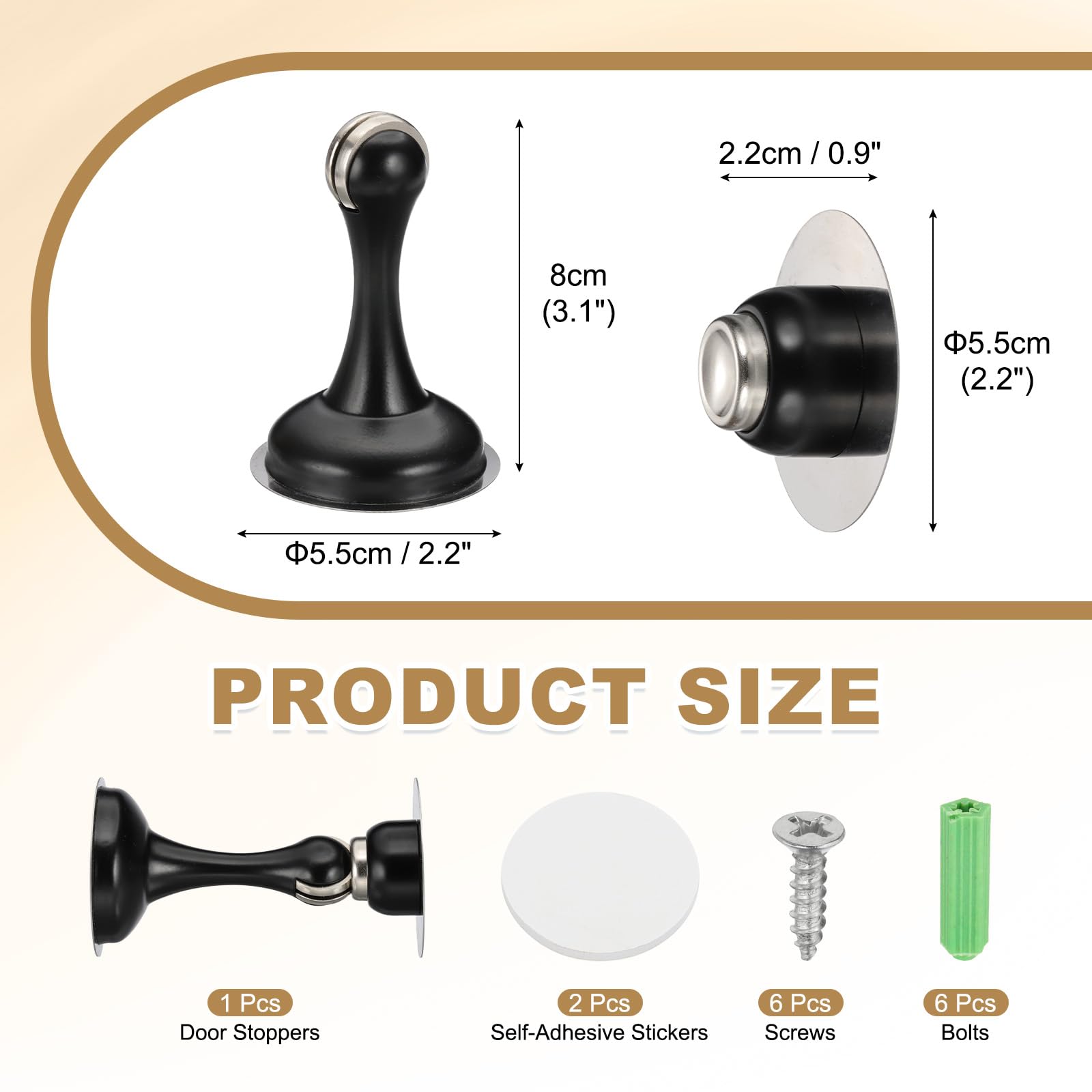Magnetic Door Stoppers Stainless Steel Door Stops