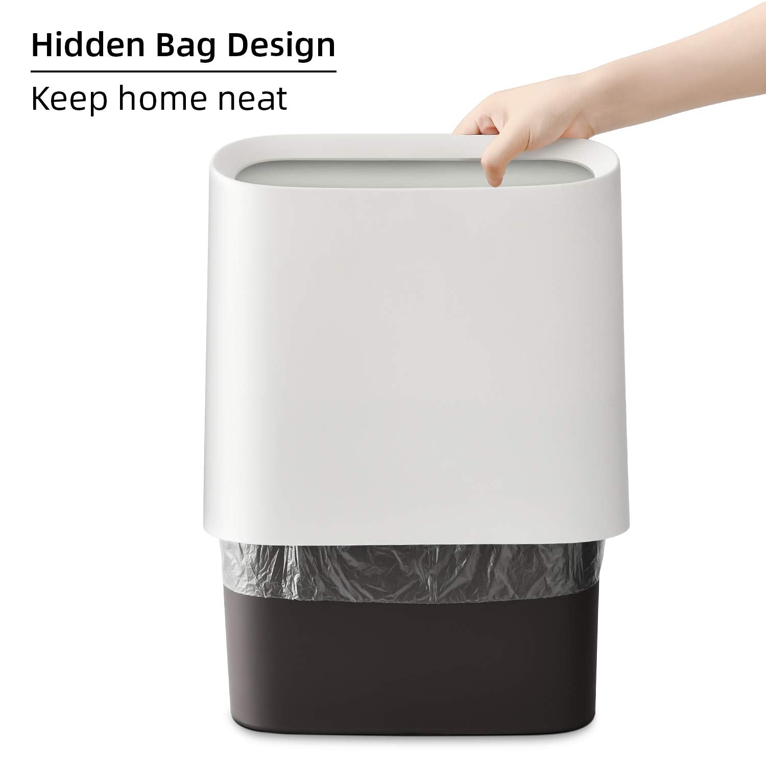 2.3 Gal Bathroom Trash Can
