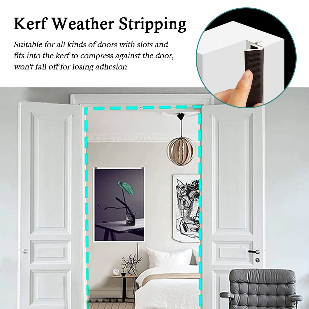 Kerf Weather Stripping for Door Seal Strip (26 Foot)