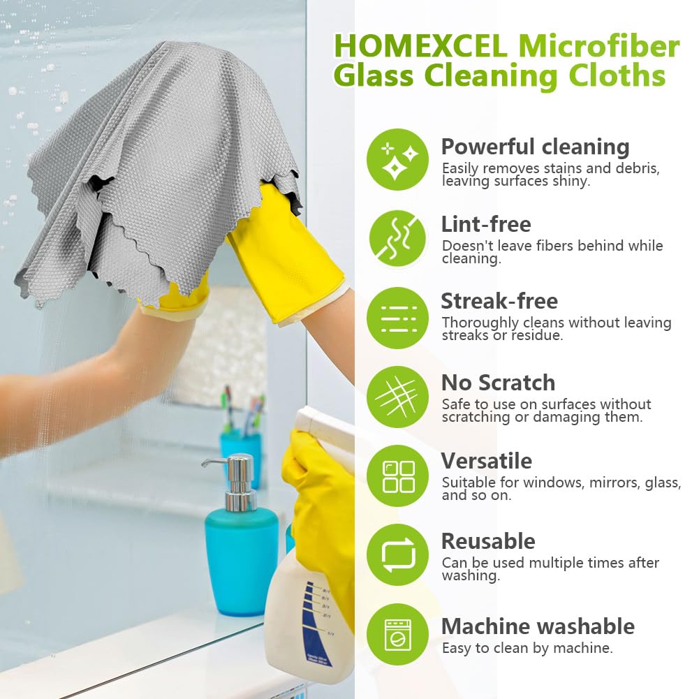 Glass Cleaning Cloths 6 PK (6 Count)