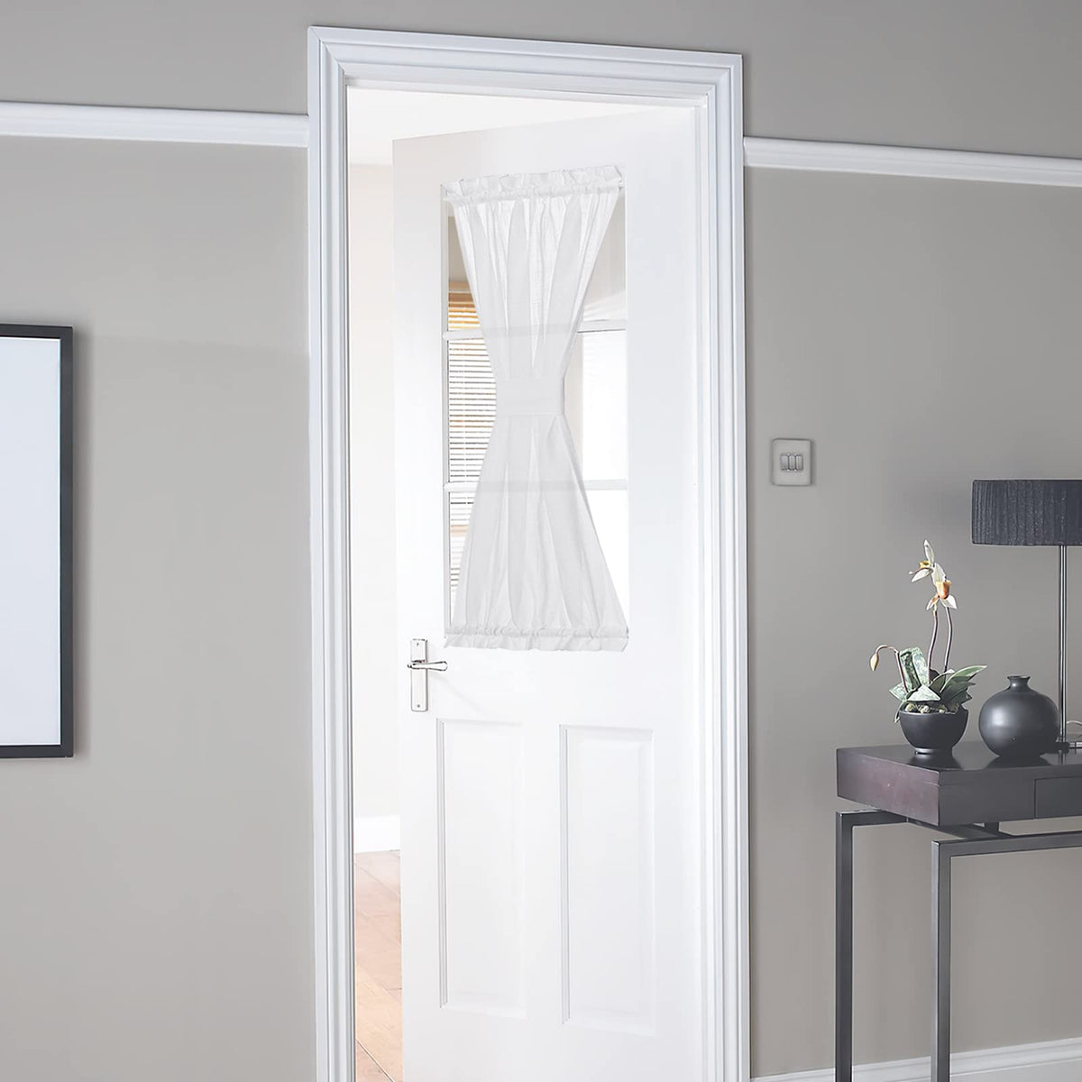 Linen Textured Door Curtain