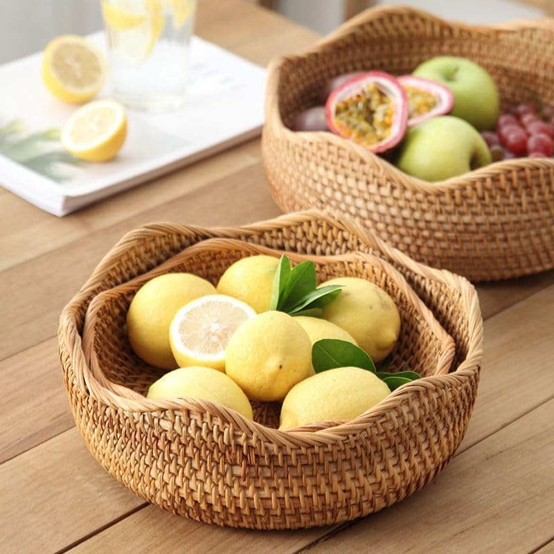 Rattan Bread Basket (3 Count)