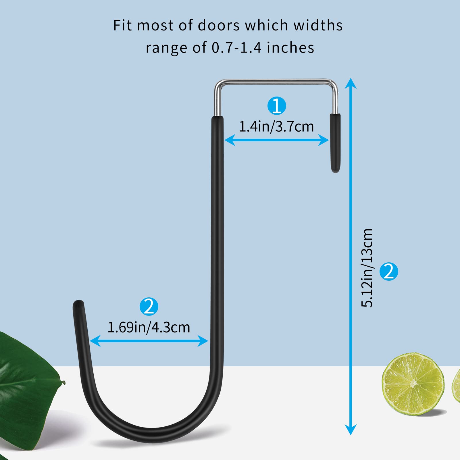 Over the Door Hooks (4 Count)