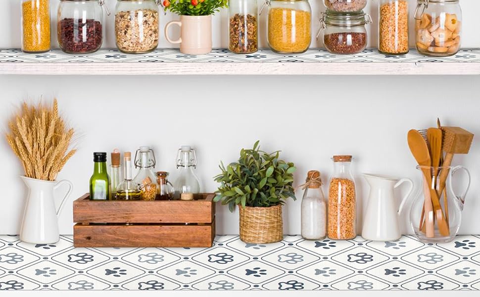Bulk Shelf Liner 12" W x 240" L Cupboard Liner Shelving Paper for Cabinets and Drawers Pantry Shelf Liners for Kitchen Cabinets Non