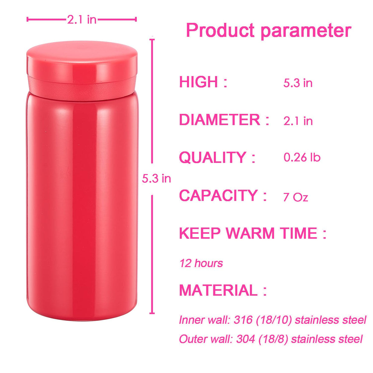 Mini Cute Water Bottle (6 Count)