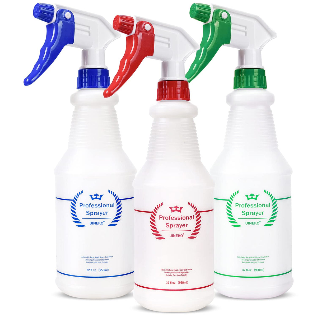 Plastic Spray Bottles 3 Pack (3 Count)