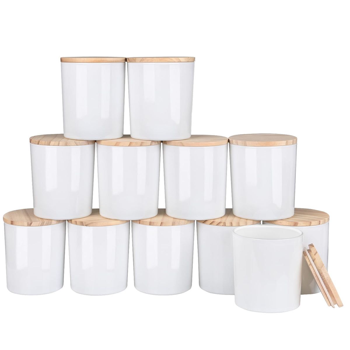 Thick Candle Jars for Making Candles 12 Pcs (12 Count)