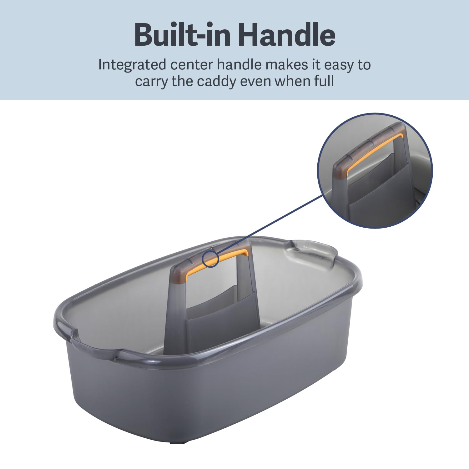 Cleaning Storage Caddy with Handle Plastic Multipurpose Organizer