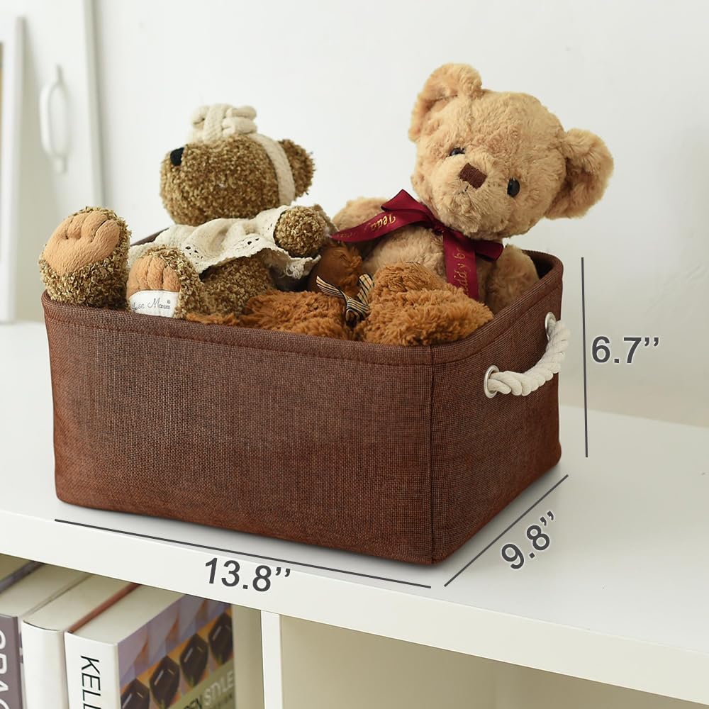 WarmHome Fabric Storage Bin Shelf Basket for Home (3 Count)