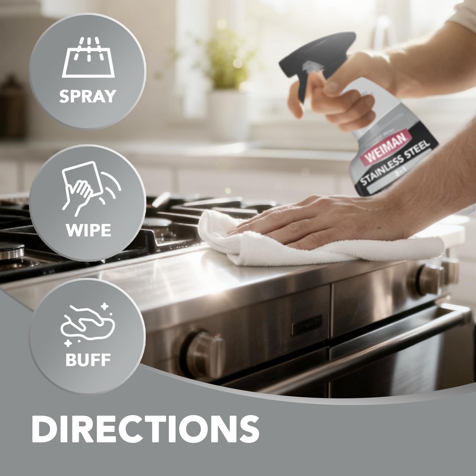 Stainless Steel Cleaner & Polish Kit (24 Fl Oz)