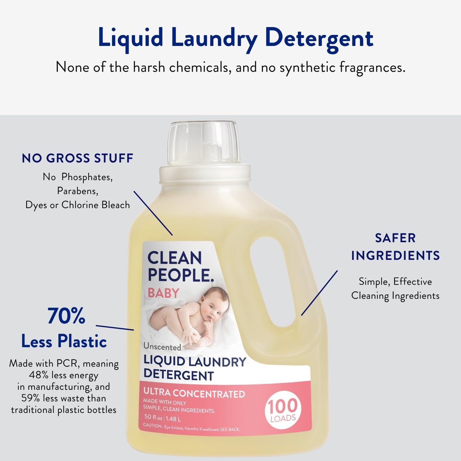 Liquid Laundry Detergent (50 Fl Oz)