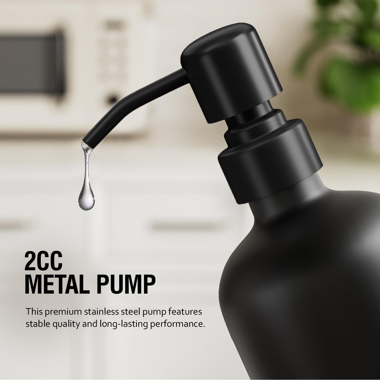 Black Soap Dispenser Set (2 Count)