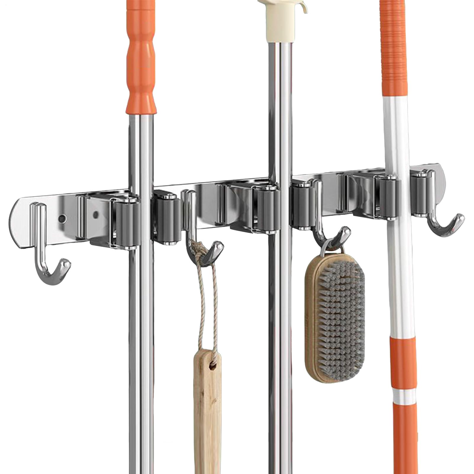 Broom Holder Wall Mount Stainless Steel Holder