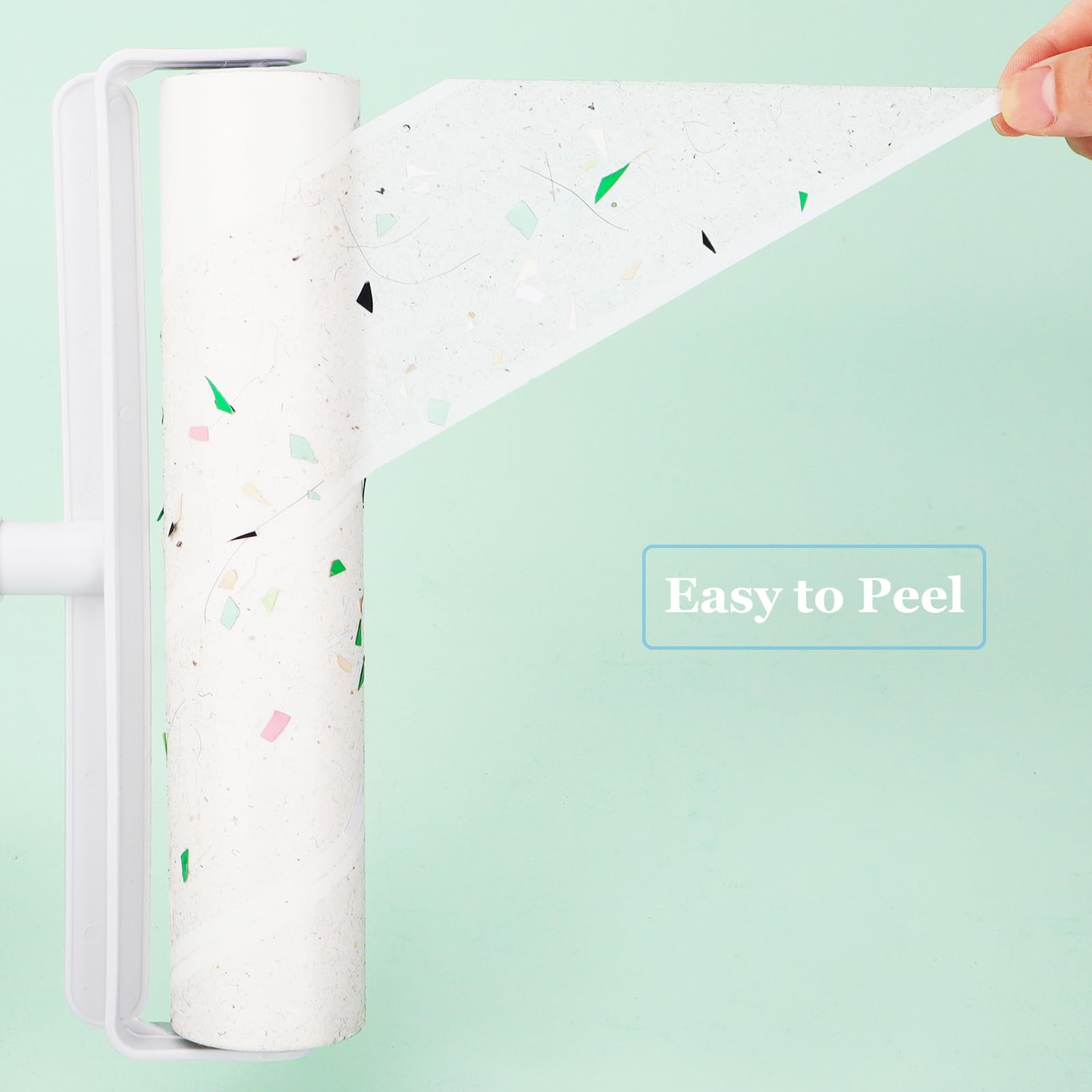 9.45 inch Lint Roller Refills for Large Long Handle Lint Rollers for Carpet 9.45'' Extra Sticky Floor Lint Roller 4 Pack of Refills Only