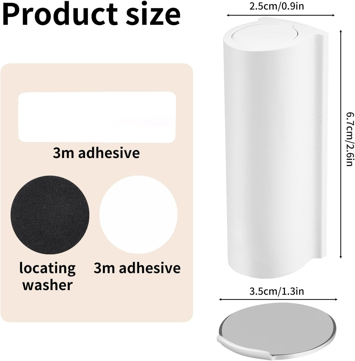 Magnetic Door Stopper WYGWP Stainless Steel No Drilling Wedge Stops Heavy Duty Catch Holder to Keep Doors Open