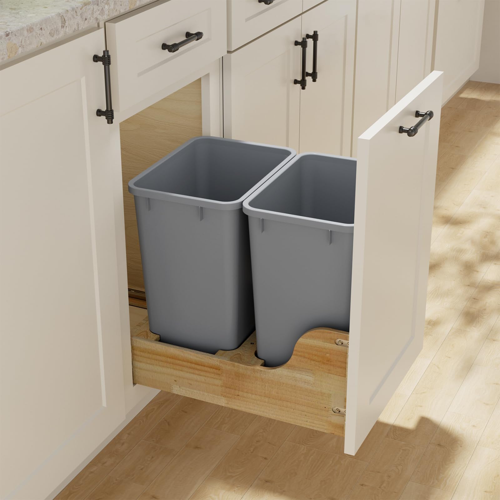 Lightweight and Durable Slim Trash Can