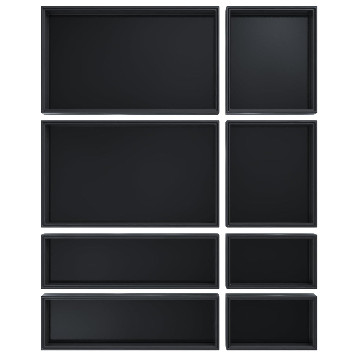 Bathroom Drawer Organizer Trays (8 Count)