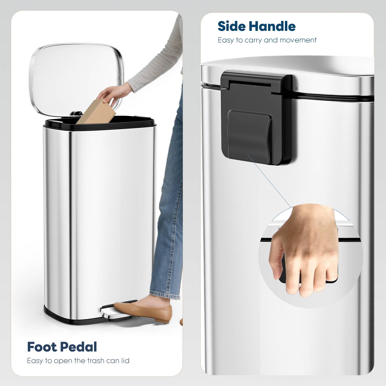 13.2 Gal Kitchen Trash Can