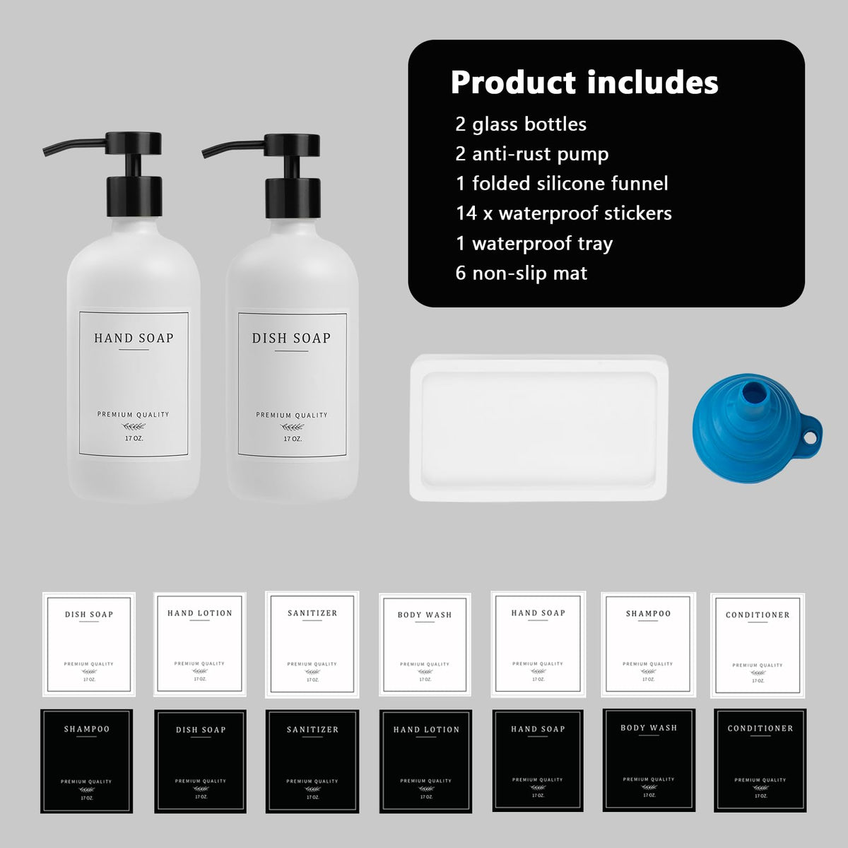 Kitchen Soap Dispenser (2 Count)