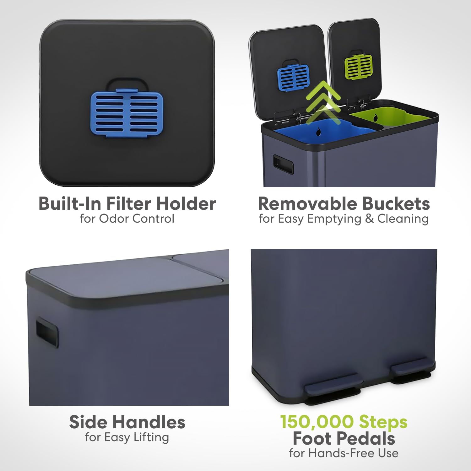 70 Liter 18.5 Gallon Rectangular Hands